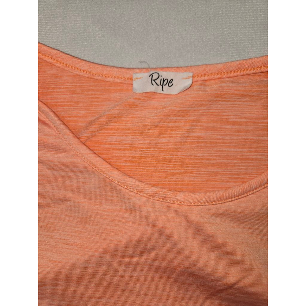 Women's Ripe Peach Ruched Sleeveless Tank Top XS - Picture 4 of 5